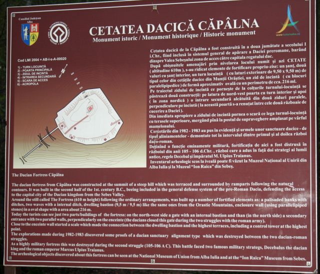 Cetatea dacica Capalna