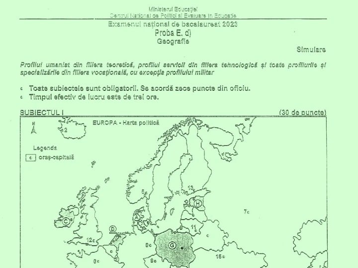 FOTO SUBIECTE Simulare Bacalaureat 2023 Ce Le A Picat Elevilor La