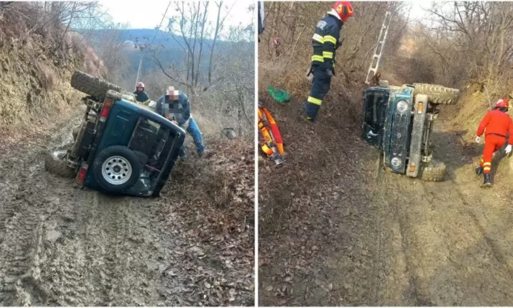 UPDATE FOTO Accident la Vințu de Jos Două persoane au fost rănite