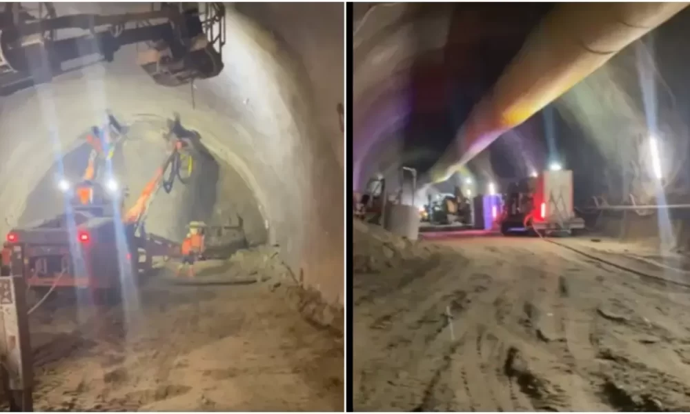 Video Imagini Spectaculoase De Pe Antierul Autostr Zii Sibiu Pite Ti