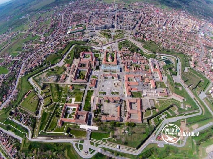 Cetatea Alba Iulia aerian CI