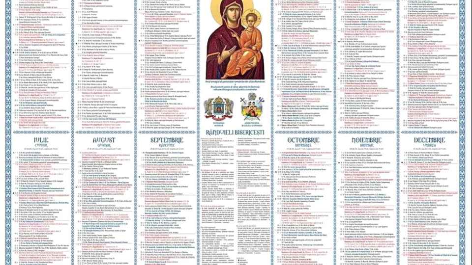 Calendar creștin ORTODOX 2022 Sărbători, posturi, sfinți Ziarul Unirea