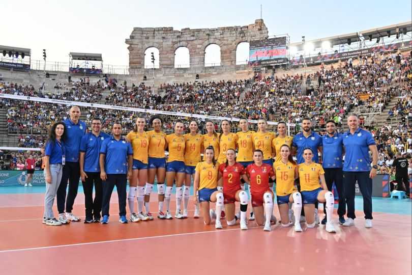 Nella foto: Iarina Axinte e Raisa Ioan (Volei Alba Blaj), debutto al Campionato Europeo: Italia – Romania, trasferta all’Arena Verona!