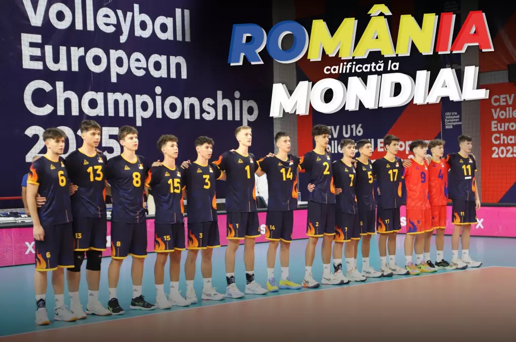 Voleibaliștii blăjeni Andrei Șuteu și Tudor Bălău, calificare cu România Under 16 la Campionatele Mondiale și FOTE!