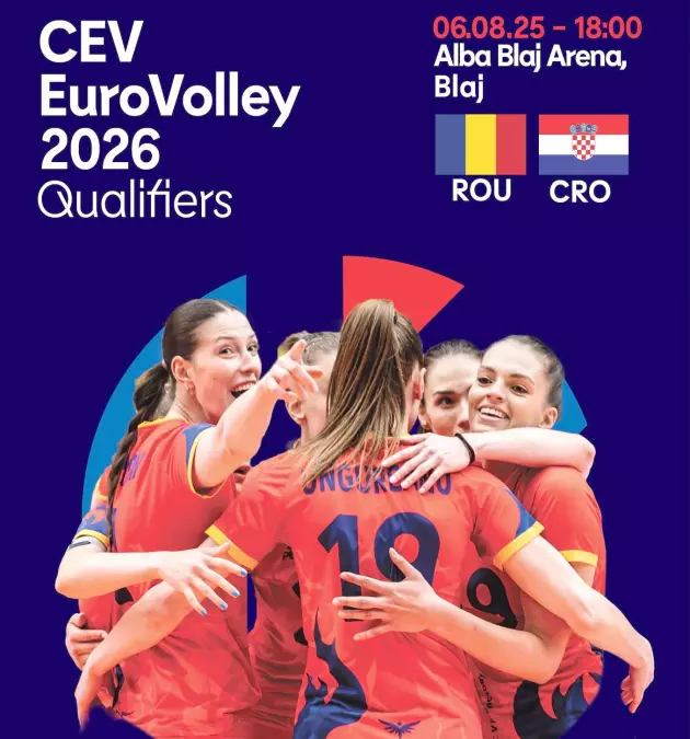 România – Croația, miercuri, 6 august, în „Alba Blaj” Arena, în preliminariile Campionatului European | S-au pus în vânzare biletele