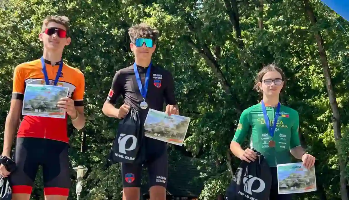 FOTO | Vlad Paștiu (CSM Unirea Alba Iulia), pe locul 3 la categoria cadeți la Astra Trail XCO
