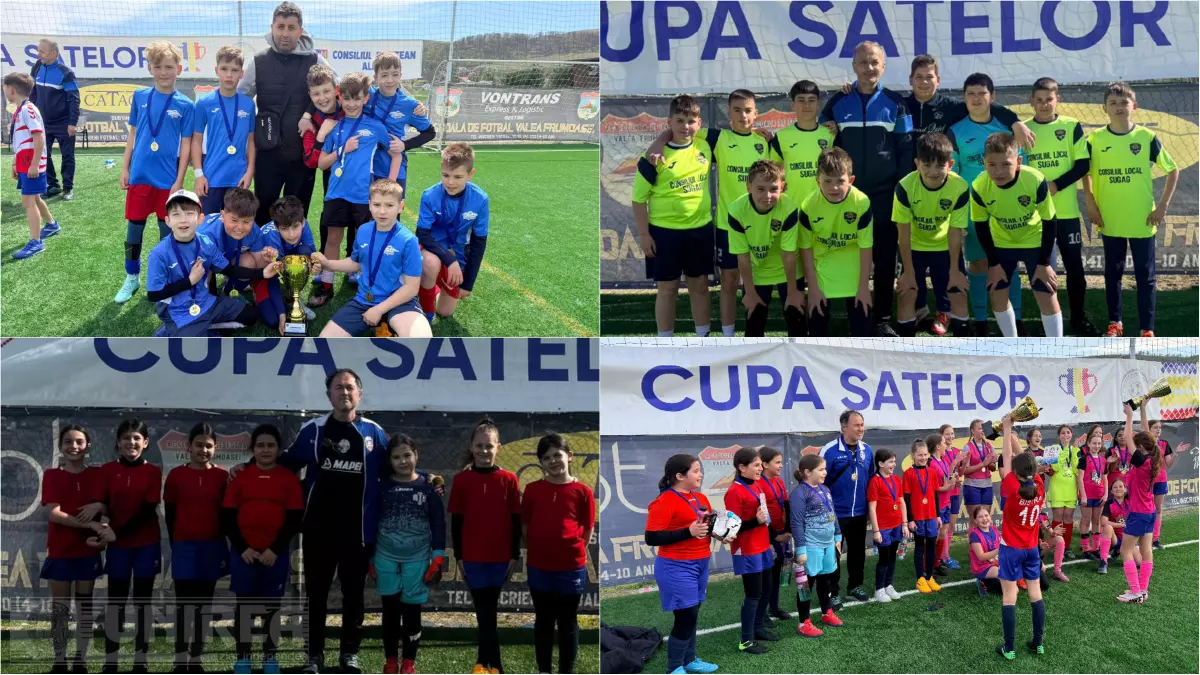 FOTO: Cupa Satelor 2026, campioane: Șugag (Under 13), Ciugud (Under 11)  și Bistra la ambele secțiuni feminine