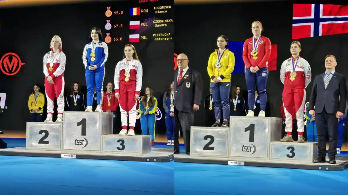 VIDEO | Bianca Todorescu – campioană europeană și Alexandra Cazacu – vicecampioană europeană la powerlifting: Performanțe de top în Cehia ale sportivelor de la CS Unirea Alba Iulia